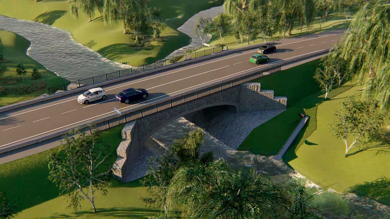 3D визуализация моста