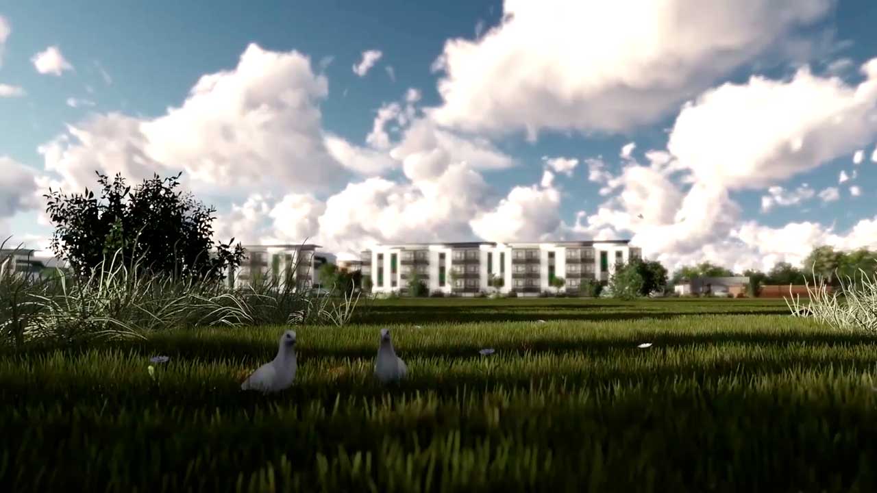 3D анимация жилого комплекса Green Park